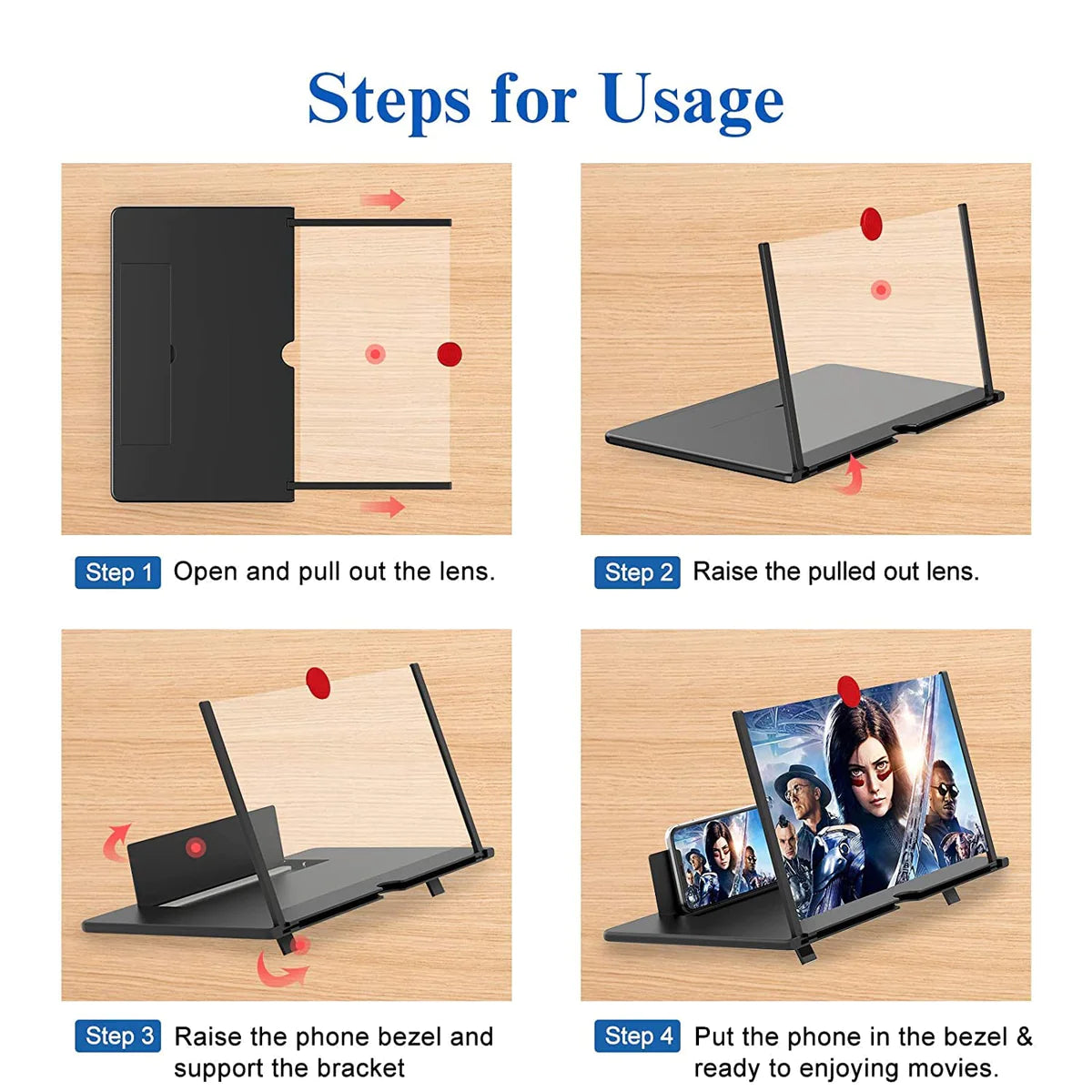 3D Screen Magnifier Big Screen High-Definition