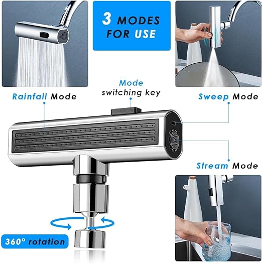 3-in-1 Kitchen 360° Faucet Fast Cleaning